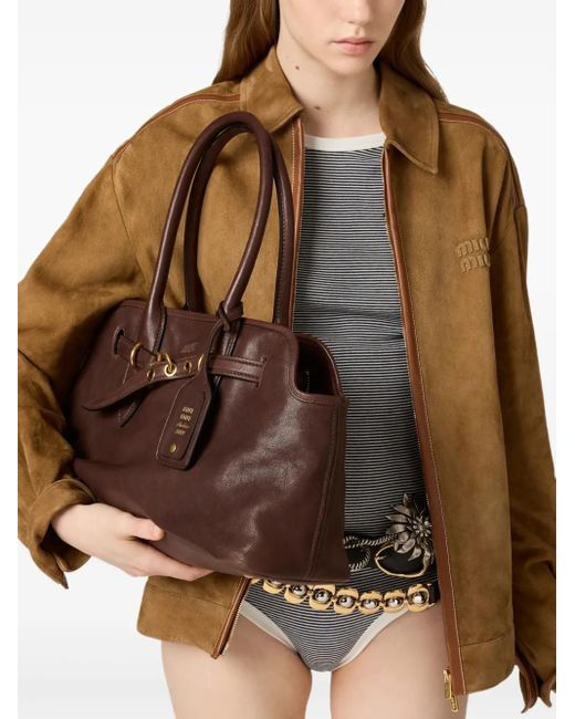 Miu Miu Brown Suede Blouson Jacket