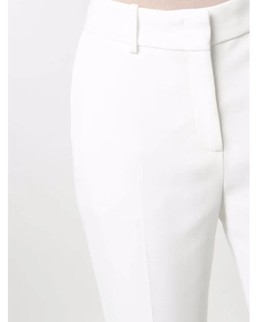Ermanno Scervino White Clean Front Tailored Trousers