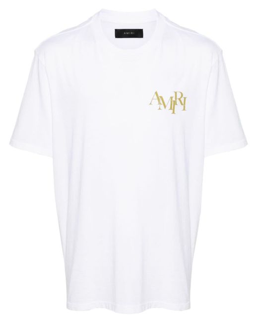 Camiseta Champagne Amiri de hombre de color White