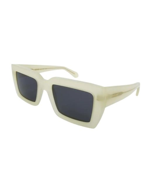 Ferragamo Eyewear Blue Rectangle-Frame Sunglasses