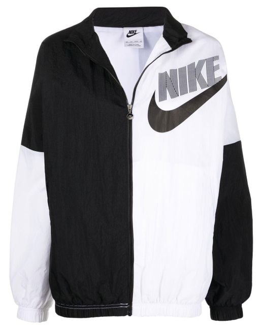 Nike Swoosh-print Lightweight Jacket in Black | Lyst Australia