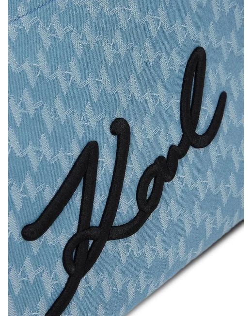 Bolso shopper K/Skuare mediano Karl Lagerfeld de color Blue