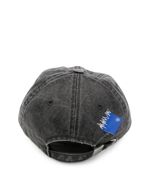 Adererror Gray Bl Tag Logo-Patch Baseball Cap for men