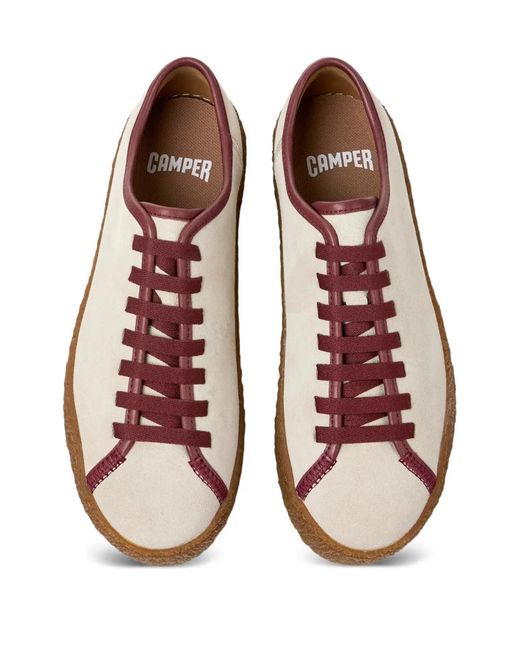 Camper Brown Peu Terreno Suede Lace-Up Sneakers