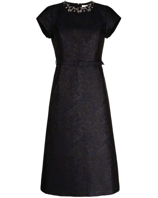 Sachin & Babi Black Fallon Crystal-embellished Dress