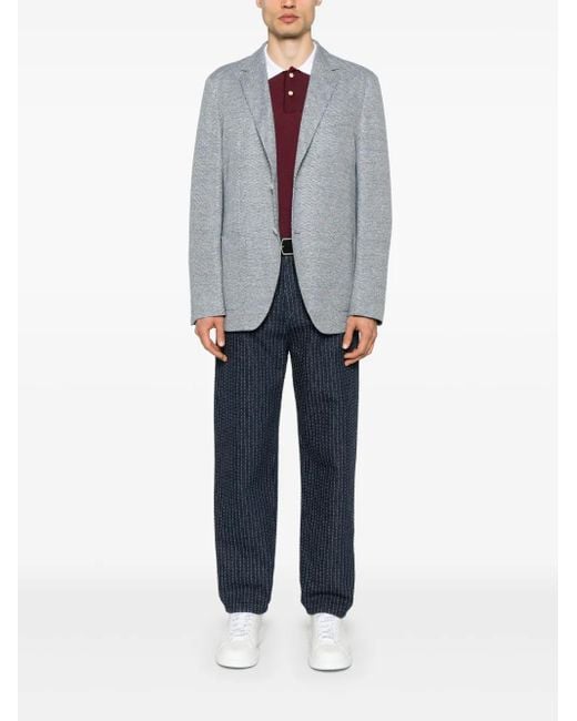 Boss Gray Patterned Blazer for men