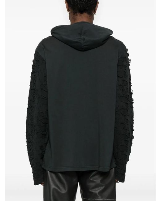 DIESEL Black Sweatshirt T-Crane-Ls-Hood for men