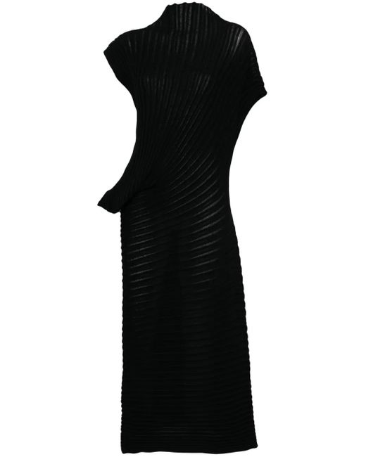 Issey Miyake Black Stream Long Dress