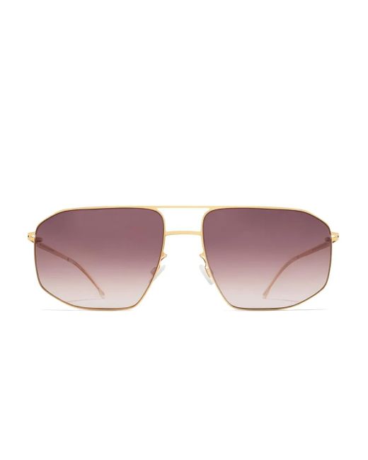 Mykita Pink Santeri Geometric-Frame Sunglasses