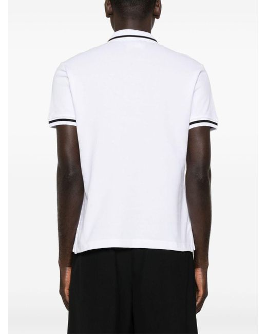 Versace Poloshirt Met Embleem in het White voor heren