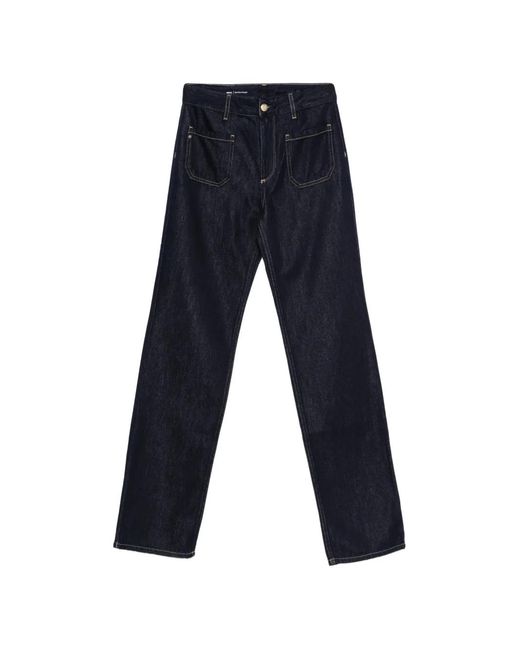 AG Jeans Blue Moya Straight Jeans