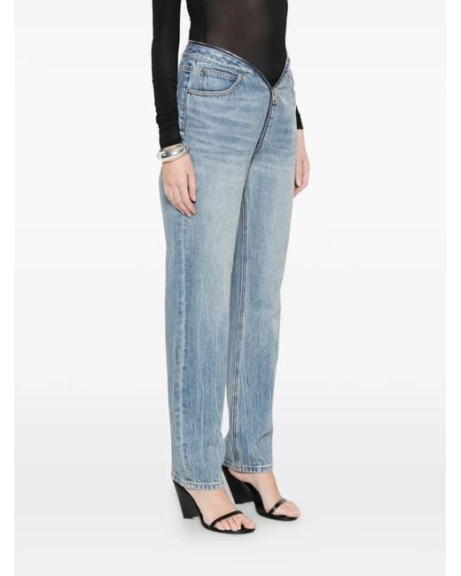 Alexander Wang Blue Zip Jeans