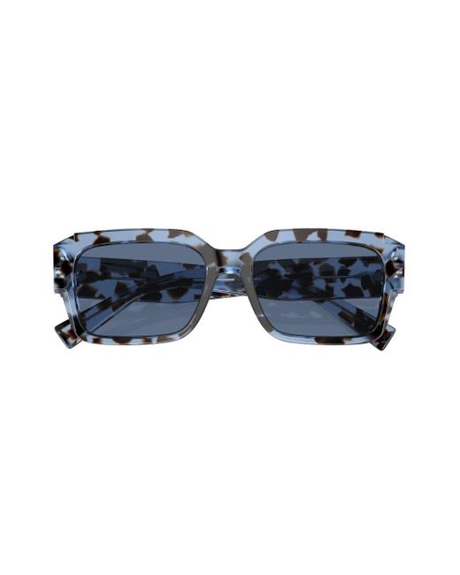 Dolce & Gabbana Blue Sharped Rectangle-frame Sunglasses for men