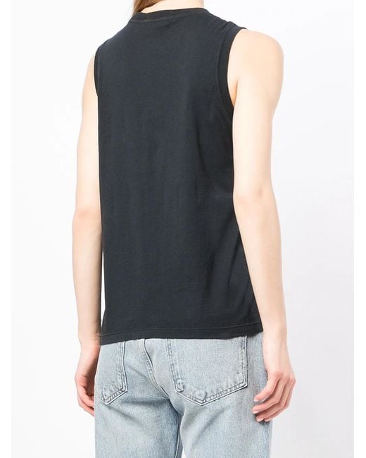 Agolde Black Amara Sleeveless Tank Top