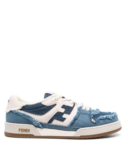 Fendi Blue Match Sneakers for men
