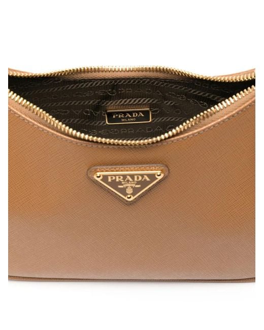 Prada Brown Re-Edition 2005 Leather Shoulder Bag