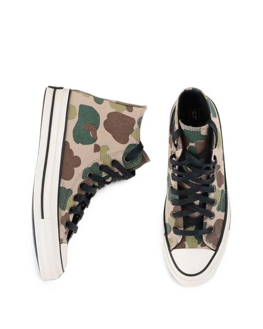 Converse White Chuck 70 Camouflage-Print High-Top Sneakers