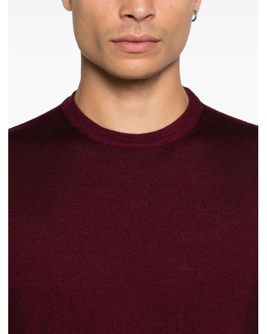 Pull À Col Rond Fedeli pour homme en coloris Purple