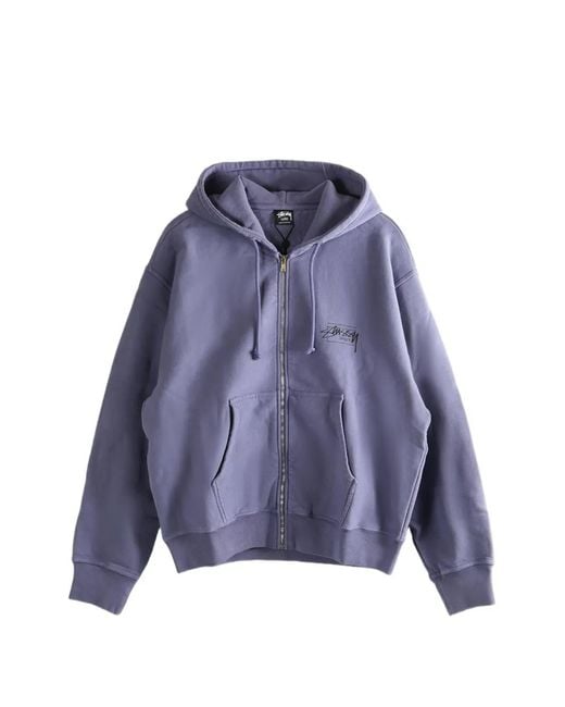 STÜSSY パーカー XL パープル　ジップパーカー　アーチロゴ　フロントロゴ メンズ Stussy Modern Age ジップパーカー パープル | Lyst