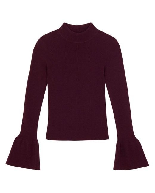 A.L.C. Purple Devin Knitted Top