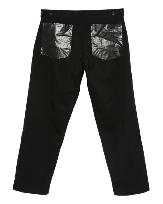 Comme des Garçons Black Button-Fastening Patch-Pocket Pants for men