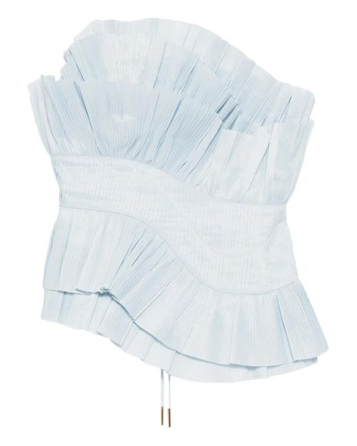 Acler Blue Treamil Top