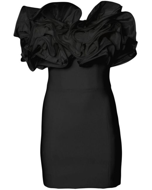 Carolina Herrera Strapless Mini-jurk in het Black