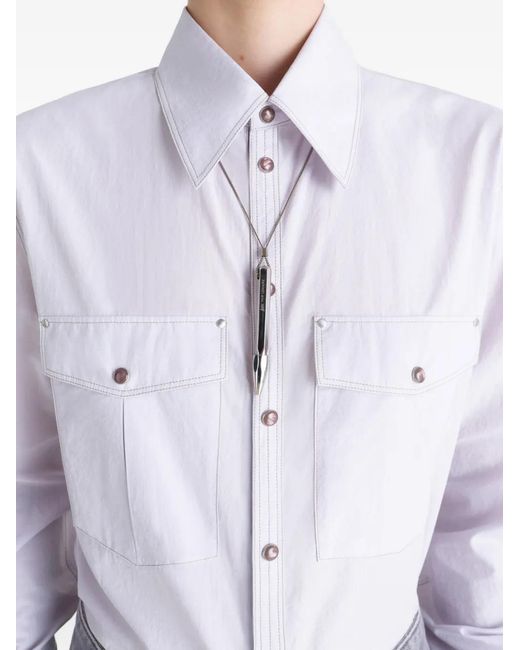 Lemaire White Collier X Carl Auböck À Pendentif Stylo