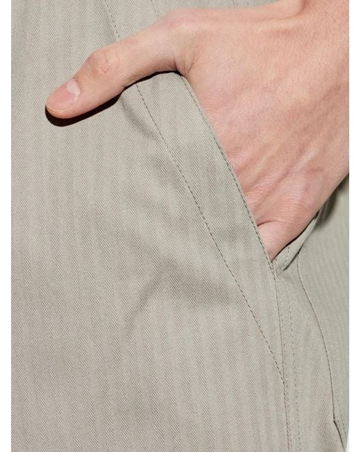 Pleated chino trousers Eleventy de hombre de color Gray