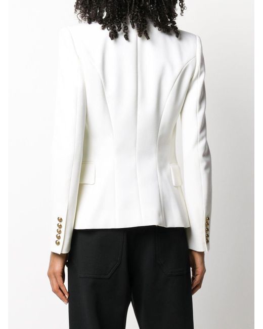 Blazer doppiopetto di Balmain in Bianco - 22% di sconto | Lyst