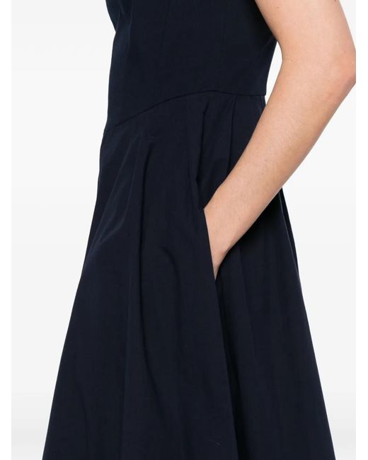 Maje Black Flared Midi Dress
