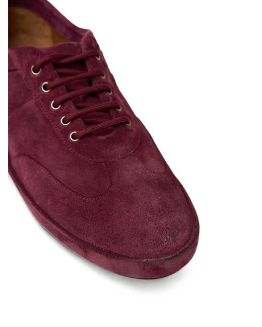Marsèll Purple Scatopelle Suede Lace-Up Sneakers