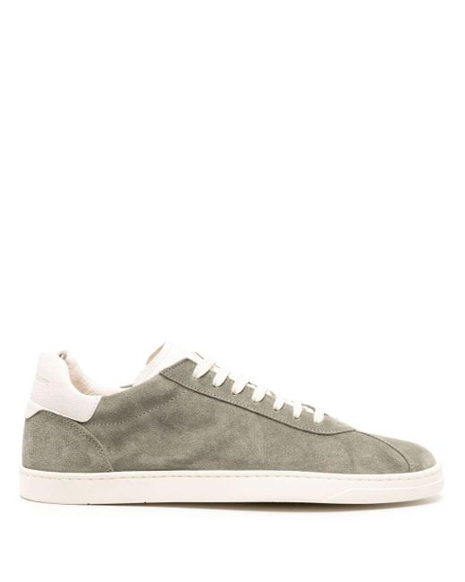 Officine Creative White Karma 015 Suede Sneakers for men