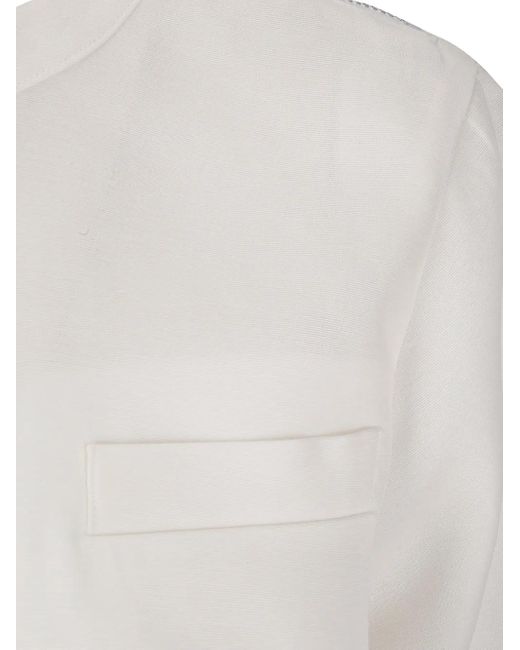 Sacai White Suiting Mix Jersey