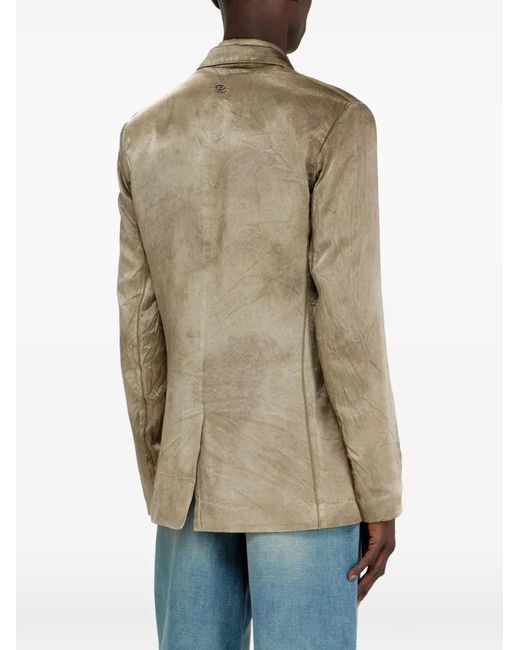 DIESEL Natural J-Andre Wrinkled-Effect Blazer for men
