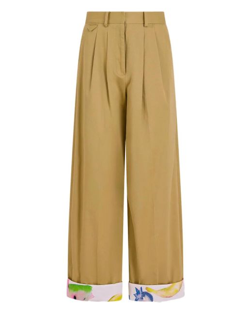 Rosie Assoulin Natural Pleated Trousers