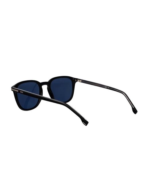 Boss Blue Square-Frame Sunglasses for men