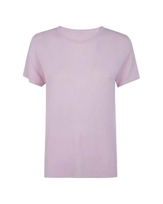 Majestic Filatures Purple Crew-Neck T-Shirt