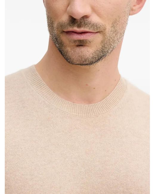 Benetton Natural Crew-Neck Sweater for men