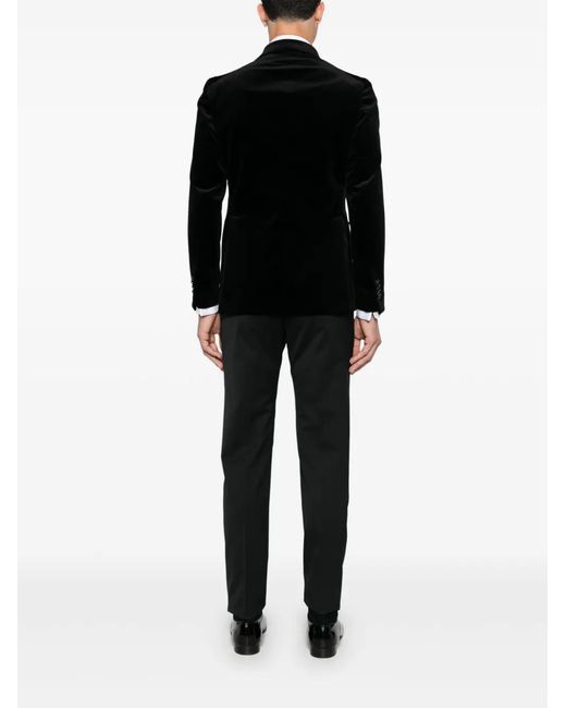 Tagliatore Black Velvet Blazer for men
