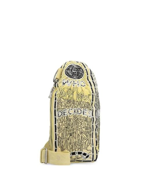Who Decides War Metallic Bullet Cross Body Bag for men