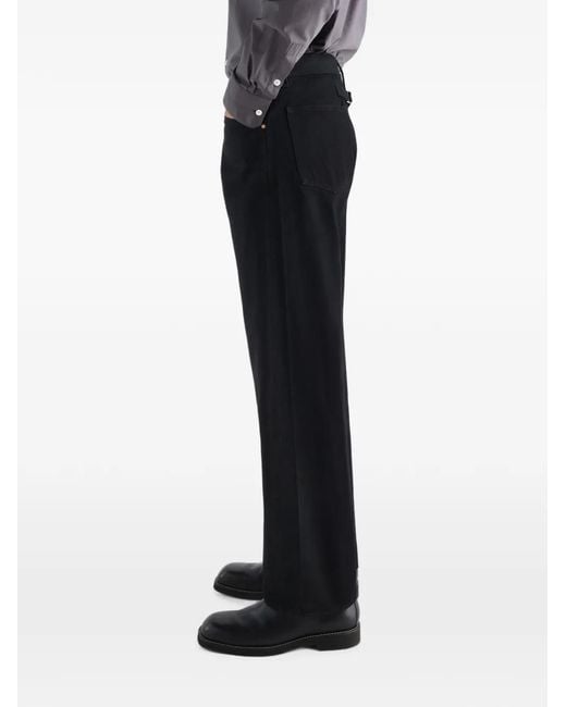 Lemaire Black Straight Five-Pocket Pants for men