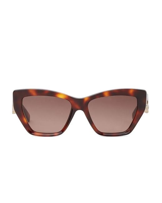 Karl Lagerfeld カットアウト サングラス Brown
