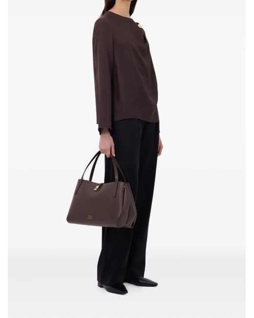 Loulou de Saison Brown Azae Draped Top