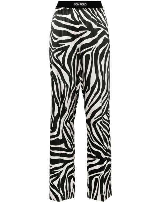 Pantaloni zebrati di Tom Ford in Black
