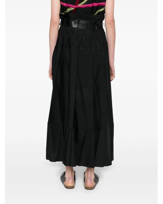 Issey Miyake Black Pleated Skirt
