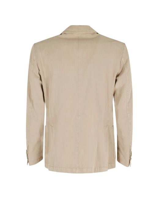 Seventy Natural Notched-Lapels Patch-Pockets Blazer for men