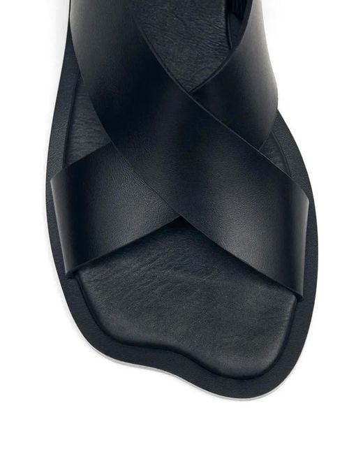 Alohas Blue Crossover Strap Sandals