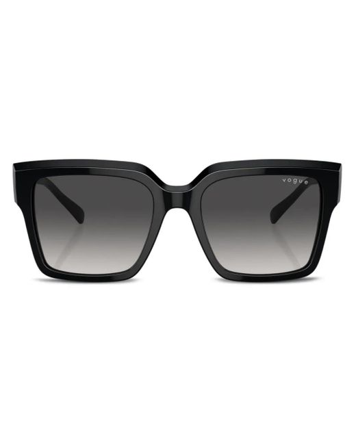 Occhiali Da Sole Squadrati Con Stampa di Vogue Eyewear in Black
