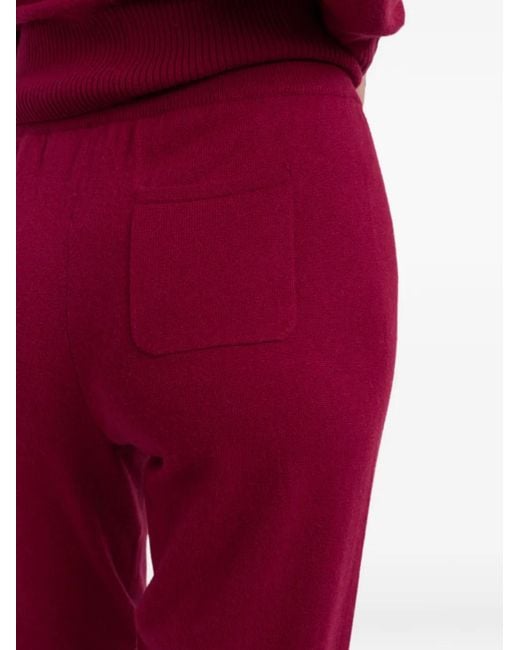 Chinti & Parker Red Wide-Leg Track Pants
